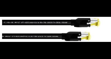Cordial 15574 RJ45 Netwerkkabel, patchkabel CAT 7a S/FTP 0.30 m Zwart PUR-mantel 1 stuk(s)
