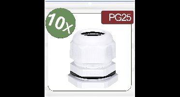 Quadrios 24CA411 Wartel PG25 Polyamide Wit 10 stuk(s)
