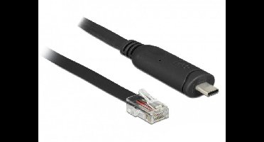 Delock USB 2.0 Adapter [1x USB-C 2.0 stekker - 1x RJ45-stekker] 63912 2 m Voor consolepoort (router/switch)