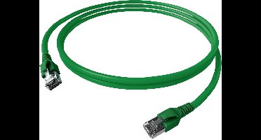 Easylan CP1KGBGBG0030 RJ45 Netwerkkabel, patchkabel CAT 6A S/FTP 3 m Groen Afgeschermd (dubbel), Halogeenvrij, Vlambestendig 1 stuk(s)