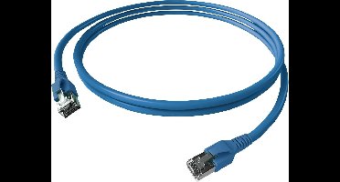 EasyLan FlexBoot Patchkabel Kat.6A, S/FTP, blauw, 3 m