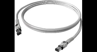 EasyLan VarioBoot patchkabel Cat.6A, S/FTP, grijs, 1 m