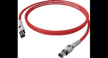 EasyLan VarioBoot patchkabel Cat.6A, S/FTP, rood, 1 m