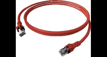 EasyLan DualBoot PushPull IP20 patchkabel, Cat.6A (Klasse EA), S/FTP, rood, 5 m