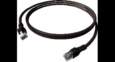 EasyLan DualBoot PushPull IP20 patchkabel, Cat.6A (Klasse EA), S/FTP, zwart, 7,5 m