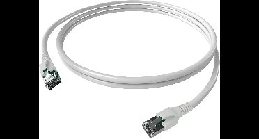 Easylan CP1KWBWBW0075 RJ45 Netwerkkabel, patchkabel CAT 6A S/FTP 7.5 m Wit Afgeschermd (dubbel), Halogeenvrij, Vlambestendig 1 stuk(s)