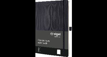 Sigel CO338 Notitieboek Conceptum Softcover DIN A4 Blanco Zwart 97 vellen