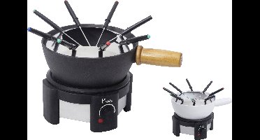 BiKitchen fondue 200 Fondue 1500 W 8 fonduevorkjes, Voor levensmiddelen, Kabelgebonden, Controlelampje, Traploze temperatuurregeling,