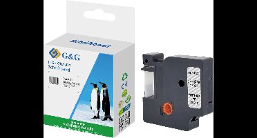 G&G Labeltape Tekstkleur: Zwart 7 m