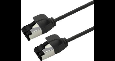 Roline 21.15.3262 RJ45 Netwerkkabel, patchkabel CAT 8.1 U/FTP 0.5 m Zwart 1 stuk(s)