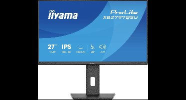 Iiyama ProLite LED-monitor Energielabel D (A - G) 68.6 cm (27 inch) 2560 x 1440 Pixel 16:9 1 ms IPS LED