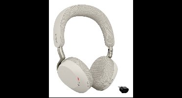 Jabra Jabra Evolve3 75 MS Stereo warm grey mit Over Ear headset Bluetooth Stereo Grijs Noise Cancelling Headset Telefoon