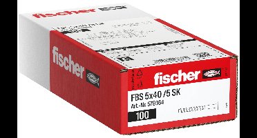 Fischer 579364 Betonschroef 40 mm TX Galvanisch verzinkt 100 stuk(s)