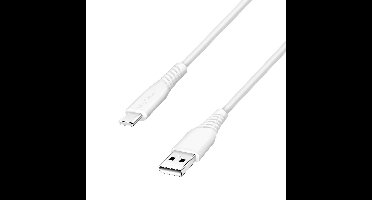 LogiLink CU0255 USB-C-kabel USB 2.0 USB-C stekker, USB-A stekker 3.0 m Wit