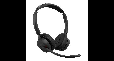 Jabra Evolve3 45 Stereo, LINK 390c, MS On Ear headset Bluetooth, Draadloos Zwart