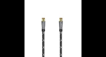 Hama Antenne Kabel 5 m 120 dB Warmtebestendig Zwart, Grijs