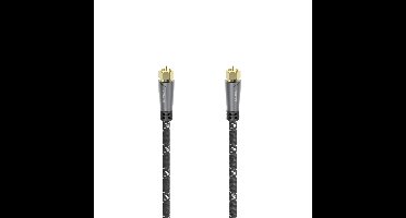 Hama 00205079 Aansluitkabel Satelliet Zwart, Grijs 5 m