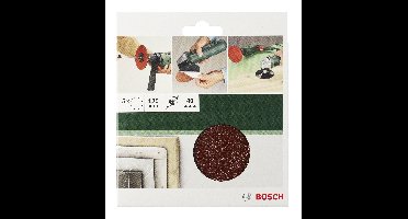 Bosch Accessories 2609256B53 Schuurpapier voor schuurschijf Ongeperforeerd Korrelgrootte (num) 40, 60, 80, 120, 180 (Ø) 125 mm 1 set(s)