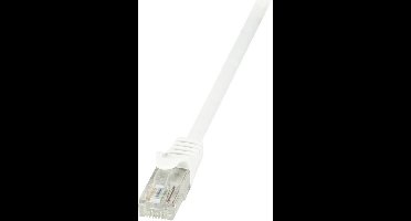 LogiLink CP2071U RJ45 Netwerkkabel, patchkabel CAT 6 U/UTP 5.00 m Wit Snagless 1 stuk(s)