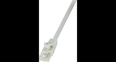 LogiLink CP2072U RJ45 Netwerkkabel, patchkabel CAT 6 U/UTP 5.00 m Grijs Snagless 1 stuk(s)