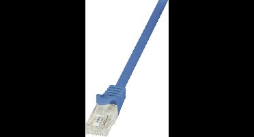 LogiLink CP2076U RJ45 Netwerkkabel, patchkabel CAT 6 U/UTP 5.00 m Blauw Snagless 1 stuk(s)