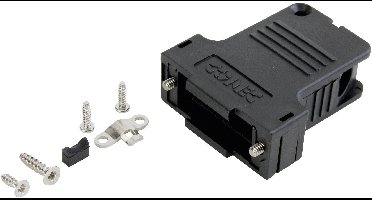 Conec 165X13419XE 165X13419XE D-sub behuizing Aantal polen: 9 Kunststof 45 ° Zwart 1 stuk(s)