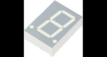 Kingbright 7-segments-display Groen 20.32 mm 2 V Aantal cijfers: 1 SC08-11CGKWA