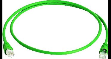 Telegärtner 100009120 RJ45 Netwerkkabel, patchkabel CAT 6A S/FTP 25.00 m Groen Vlambestendig, Halogeenvrij, UL gecertificeerd 1 stuk(s)