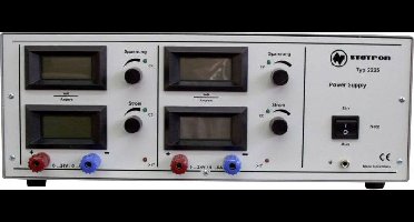 Statron 2225.2 Labvoeding, regelbaar 0 - 24 V 0 - 6 A 288 W Aantal uitgangen: 2 x