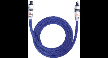 Toslink Audio Aansluitkabel [1x Toslink-stekker (ODT) - 1x Toslink-stekker (ODT)] 2.00 m Blauw Oehlbach XXL® Series 80