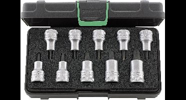 Stahlwille 54TX/10 TLG.KN 96032005 Dopsleutel-bitinzetset 1/2 (12,5 mm) 10-delig