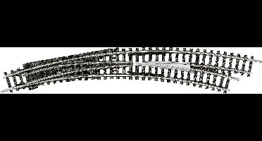 N Minitrix rails T14948 Gebogen wissel, Rechts 30 ° 1 stuk(s)