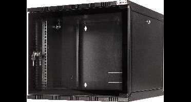 LogiLink 19 WALLMOUNT SOHO BOX 12U 540*400, BLACK, FLATPACK 19inch-wandkast (b x h x d) 540 x 589 x 400 mm 12 HE Zwart (RAL 9005)