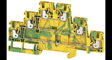 Weidmüller 2428550000 Doorgangsklem 3-etages 5.1 mm Spanveer Geel, Groen 50 stuk(s)