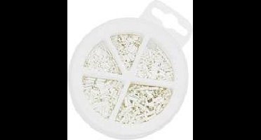 NWS 144-BS-500 Assortiment adereindhulzen 0.5 mm², 0.75 mm², 1 mm², 1.5 mm², 2.5 mm² Ongeïsoleerd Zilver 500 stuk(s) Box