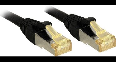 LINDY 47307 RJ45 Netwerkkabel, patchkabel CAT 6a (losse kabel CAT 7) S/FTP 1.00 m Zwart Snagless 1 stuk(s)