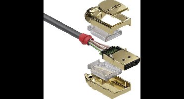 LINDY 36296 DisplayPort-kabel DisplayPort Aansluitkabel DisplayPort-stekker, DisplayPort-stekker 10.00 m Grijs