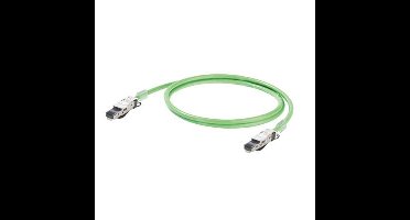 Weidmüller 1173030020 RJ45 Netwerkkabel, patchkabel CAT 5e SF/UTP 2.00 m Groen Vlambestendig, Snagless 1 stuk(s)