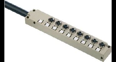 Weidmüller SAI-8-F 4P M8 L 5M 1828620000 Passieve sensor/actorbox M8-verdeler met metalen schroefdraad 1 stuk(s)