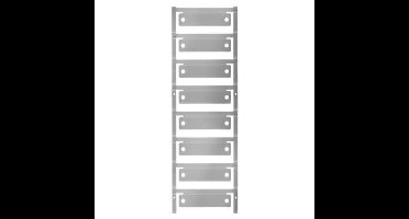 Weidmüller 1059990000 CC 15/60 O4MM MC NE SI Apparaatmarkering Montagemethode: Vastklemmen Markeringsvlak: 15 x 60 mm Zilver Aantal markeringen: 40 40 stuk(s)