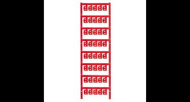 Weidmüller 1747320003 SFC 1/12 NEUTRAL RT Kabelmarkeringdrager Montagemethode: Vastklemmen Markeringsvlak: 4.10 x 12 mm Rood Aantal markeringen: 200 200 stuk(s)