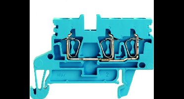 Weidmüller 1933730000 Doorgangsserieklem Spanveer Blauw 50 stuk(s)