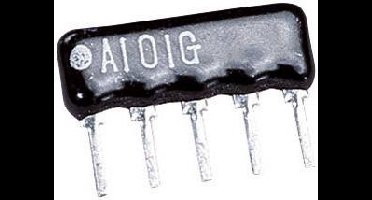 Yageo RNL05AGB-1K RNL05AGB-1K Weerstandsnetwerk 1 kΩ Radiaal bedraad SIP-4+1 0.125 W 1 stuk(s)