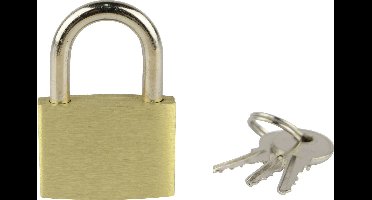 Brüder Mannesmann M 413-30 Hangslot 25 mm Verschillend sluitend Goud-geel Sleutelslot