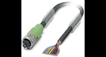 Phoenix Contact 1554885 Sensor/actuator connector, geassembleerd M12 Aantal polen (sensoren): 12 Bus, recht 10.00 m 1 stuk(s)