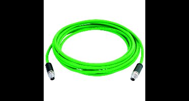 Telegärtner 100017159 M12 Netwerkkabel, patchkabel CAT 6A S/FTP 2 m Groen 1 stuk(s)