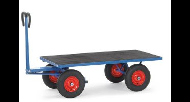 Fetra Hauptartikel 6404V Trekkar Staal Poedercoating Laadvermogen (max.): 1000 kg Materiaal banden=Massief rubber