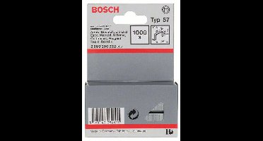 Bosch Accessories 2609200232 Nieten met plat draad Type 57 1000 stuk(s) Afm. (l x b) 12 mm x 10.6 mm