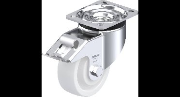 Blickle LK-SPO 100K-1-FI Zwenkwiel met rem Wieldiameter: 100 mm Draagvermogen (max.): 350 kg 1 stuk(s)