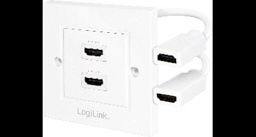 LogiLink AH0015 HDMI Adapter [1x HDMI-bus - 2x HDMI-bus] Wit